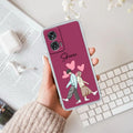 Love Couple Customize Anti Yellow Case For Motorola Edge 50 Fusion 5G