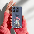 Love Couple Customize Anti Yellow Case For Motorola Edge 60 Pro 5G