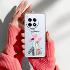 Love Couple Customize Anti Yellow Case For OnePlus 12R 5G