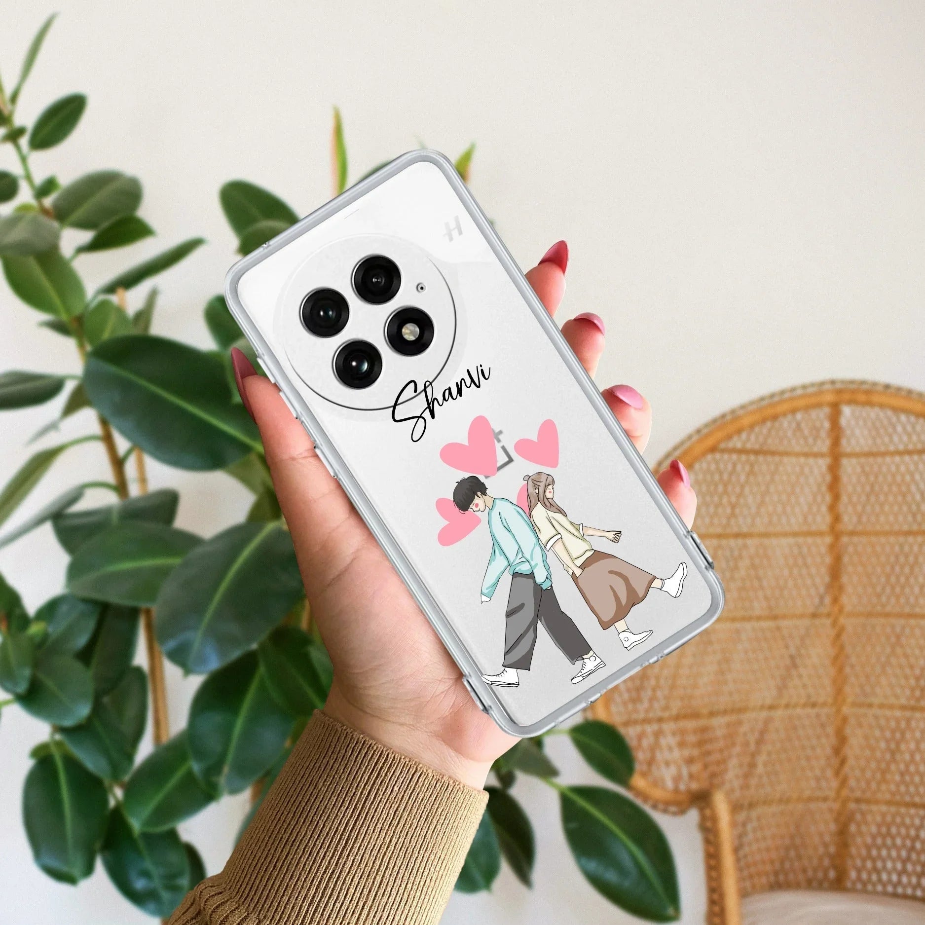 Love Couple Customize Transparent Silicon Case For OnePlus - ShopOnCliQ