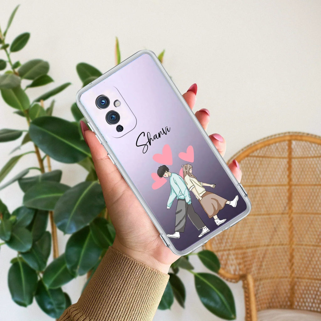 Love Couple Customize Anti Yellow Case For OnePlus 9