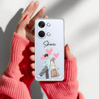 Love Couple Customize Transparent Silicon Case For OnePlus Nord 3 5G