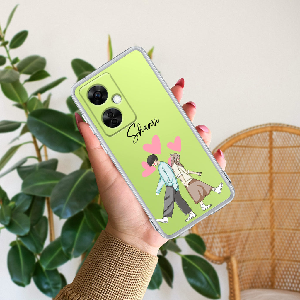 Love Couple Customize Anti Yellow Case For OnePlus Nord CE 3 5G