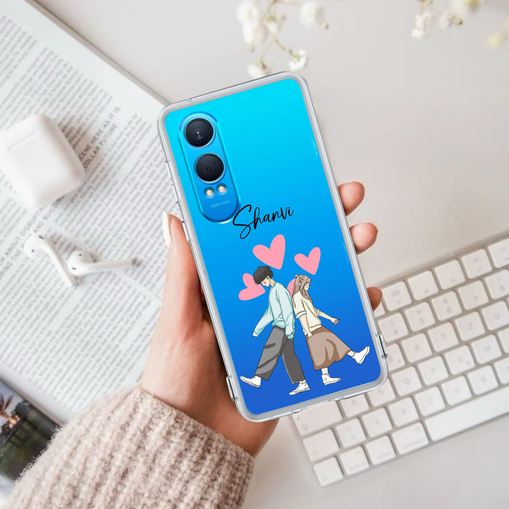 Love Couple Customize Anti Yellow Case For OnePlus Nord CE 4 Lite 5G