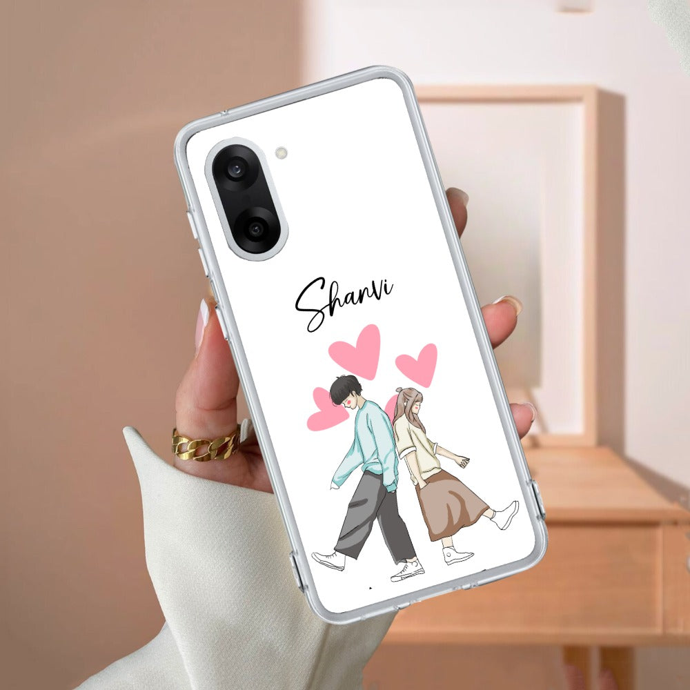 Love Couple Customize Transparent Silicon Case For OnePlus