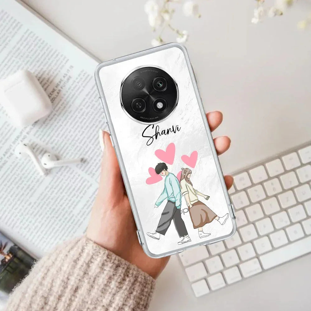 Love Couple Customize Anti Yellow Case For Oppo F29 Pro 5G