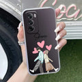 Love Couple Customize Anti Yellow Case For Oppo Reno 12 Pro 5G