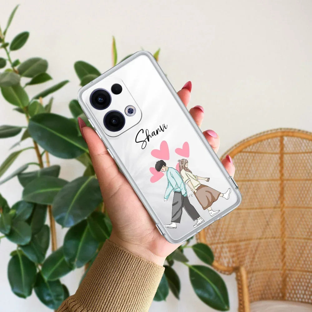 Love Couple Customize Anti Yellow Case For Oppo Reno 13 5G