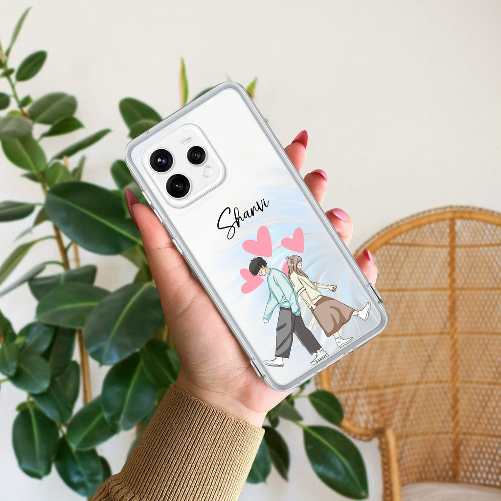 Love Couple Customize Anti Yellow Case For Oppo Reno 15 5G