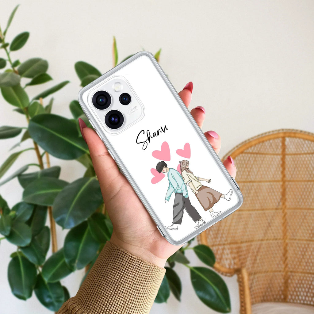Love Couple Customize Anti Yellow Case For Oppo Reno 15 Pro Mini 5G