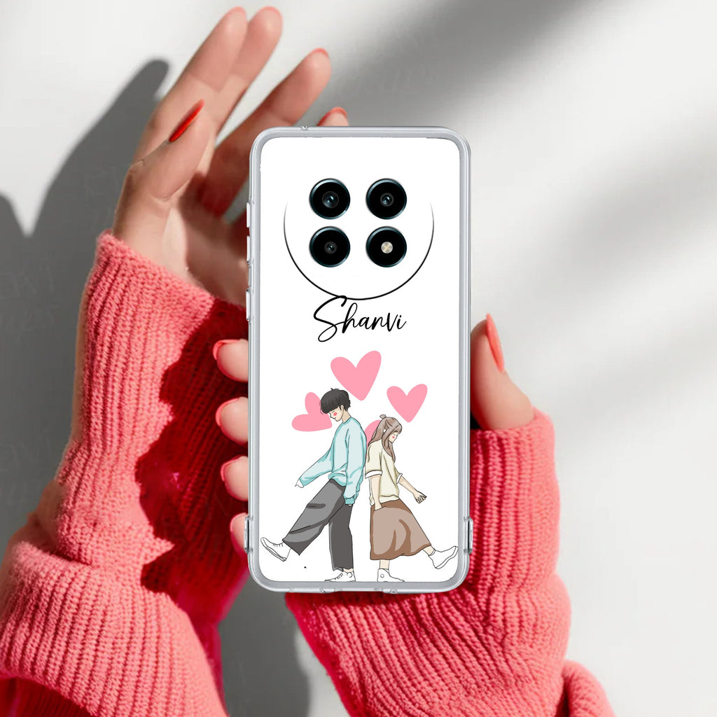 Love Couple Customize Anti Yelllow Case For Realme 14 Pro Lite 5G