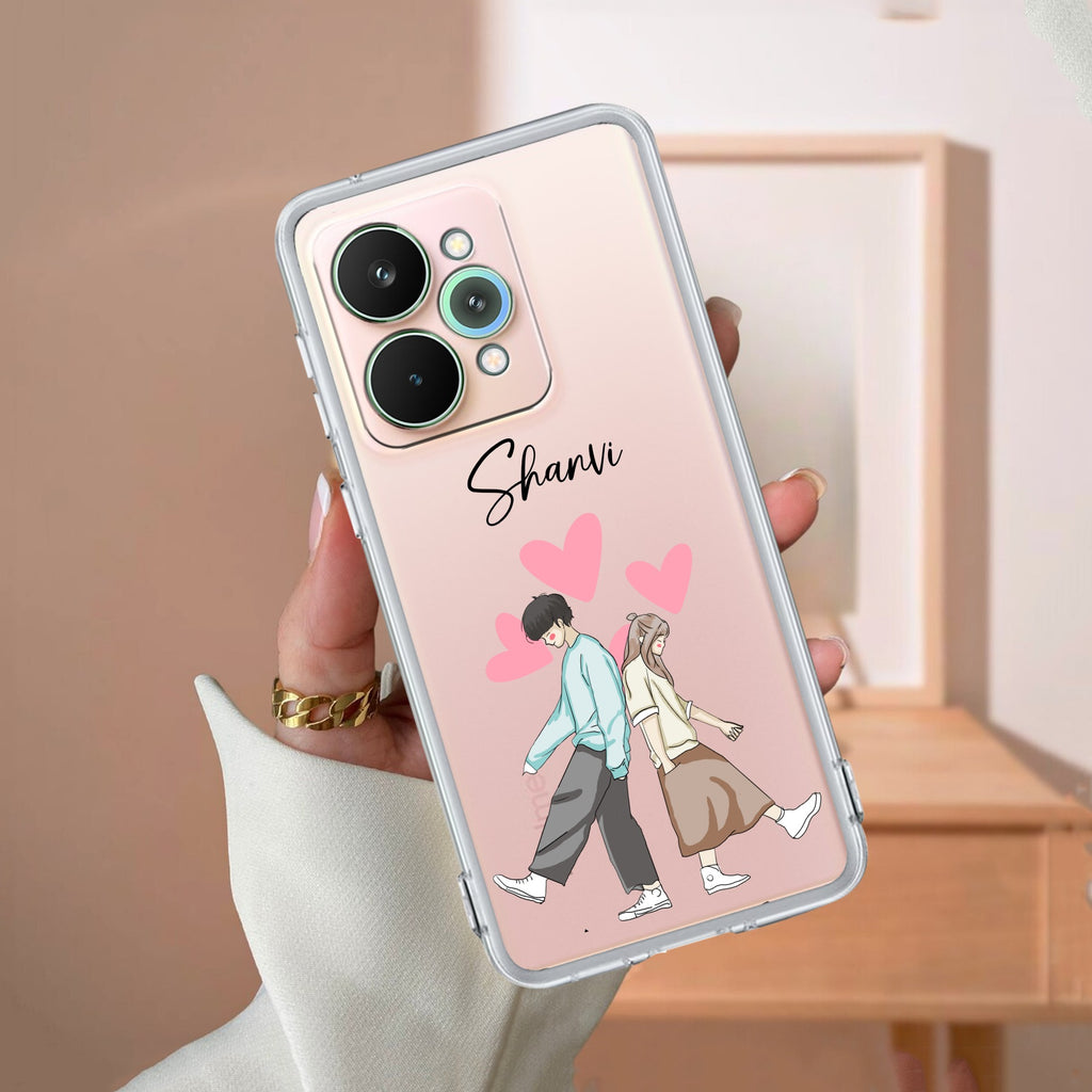 Love Couple Customize Anti Yellow Case For Realme 15 Pro 5G