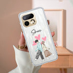 Love Couple Customize Transparent Silicon Case For Realme/Narzo - ShopOnCliQ