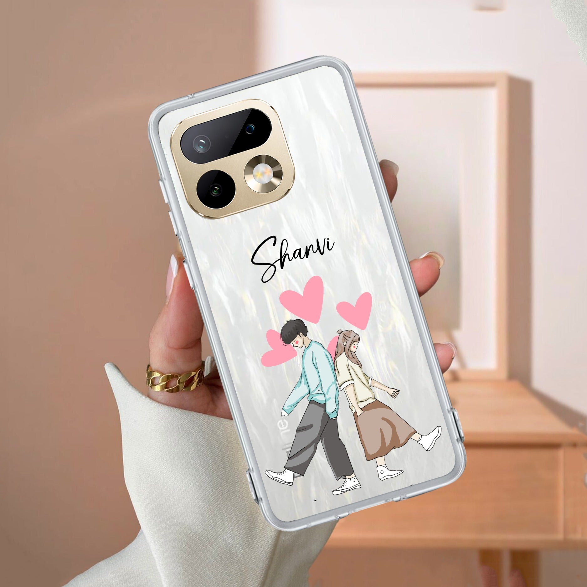Love Couple Customize Transparent Silicon Case For Realme/Narzo - ShopOnCliQ