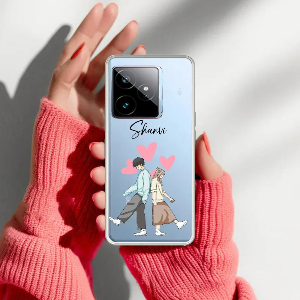 Love Couple Customize Transparent Silicon Case For Realme/Narzo - ShopOnCliQ