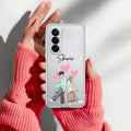 Love Couple Customize Transparent Silicon Case For Realme P4x 5G