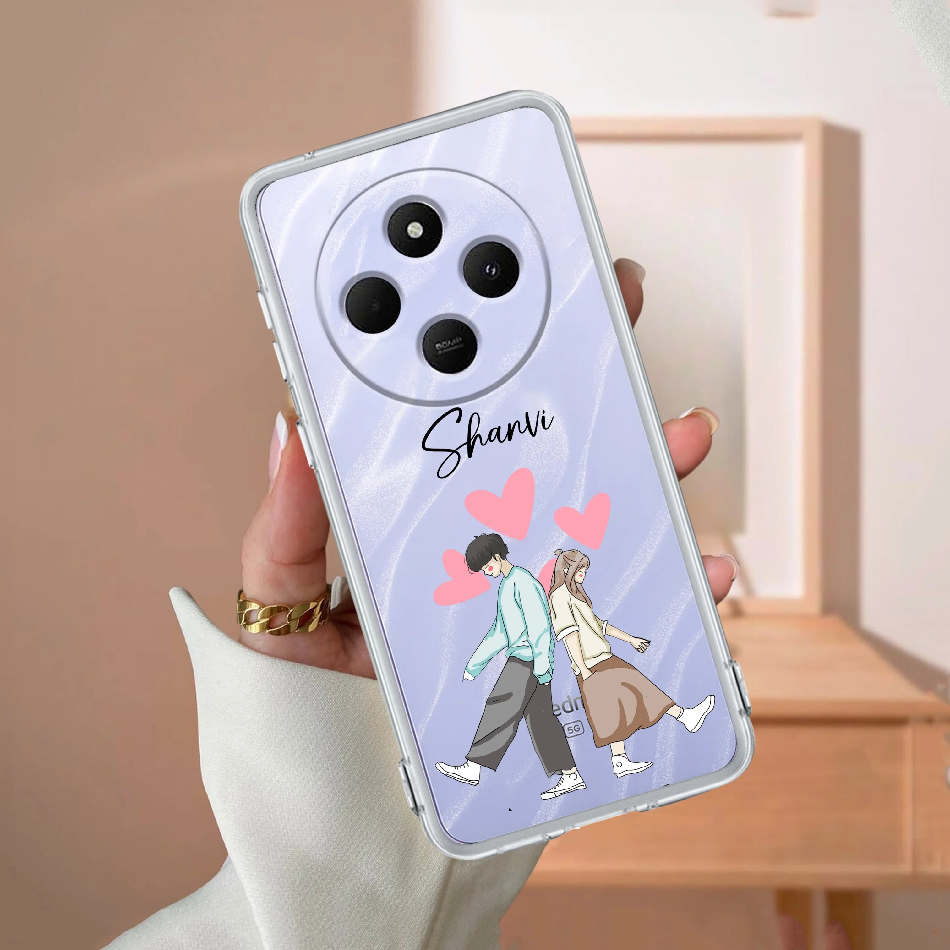 Love Couple Customize Transparent Silicon Case For Redmi/Xiaomi - ShopOnCliQ
