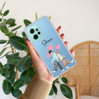Love Couple Customize Transparent Silicon Case For Redmi Note 12 4G