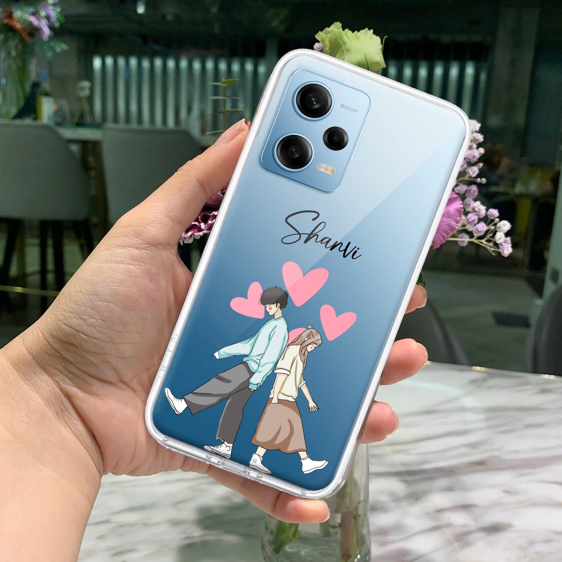 Love Couple Customize Transparent Silicon Case For Redmi/Xiaomi