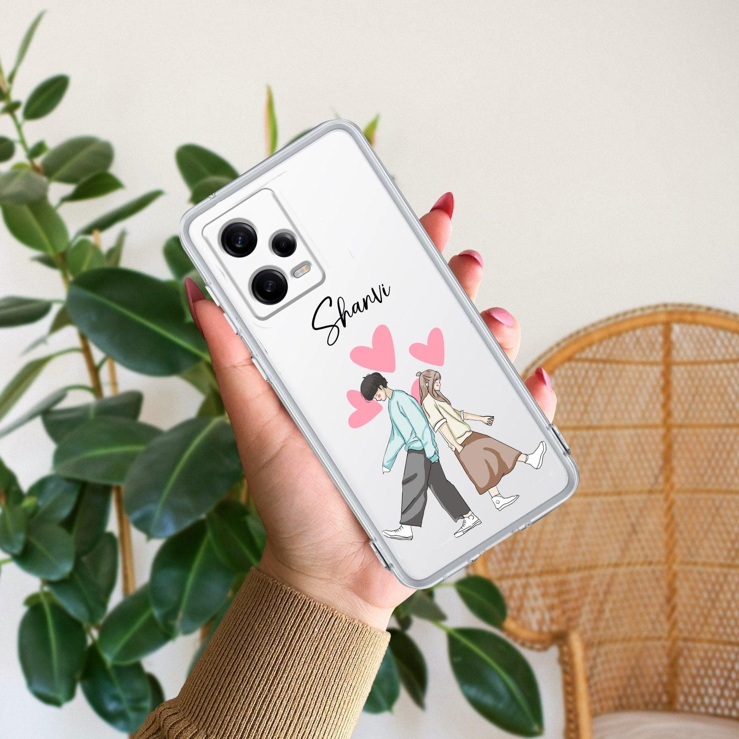 Love Couple Customize Transparent Silicon Case For Redmi/Xiaomi