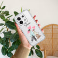 Love Couple Customize Transparent Silicon Case For Xiaomi 14 Civi 5G