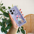 Love Couple Customize Transparent Silicon Case For Redmi Note 14 5G