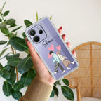 Love Couple Customize Transparent Silicon Case For Redmi 13C 4G