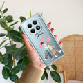 Love Couple Customize Transparent Silicon Case For Redmi Note 15 5G