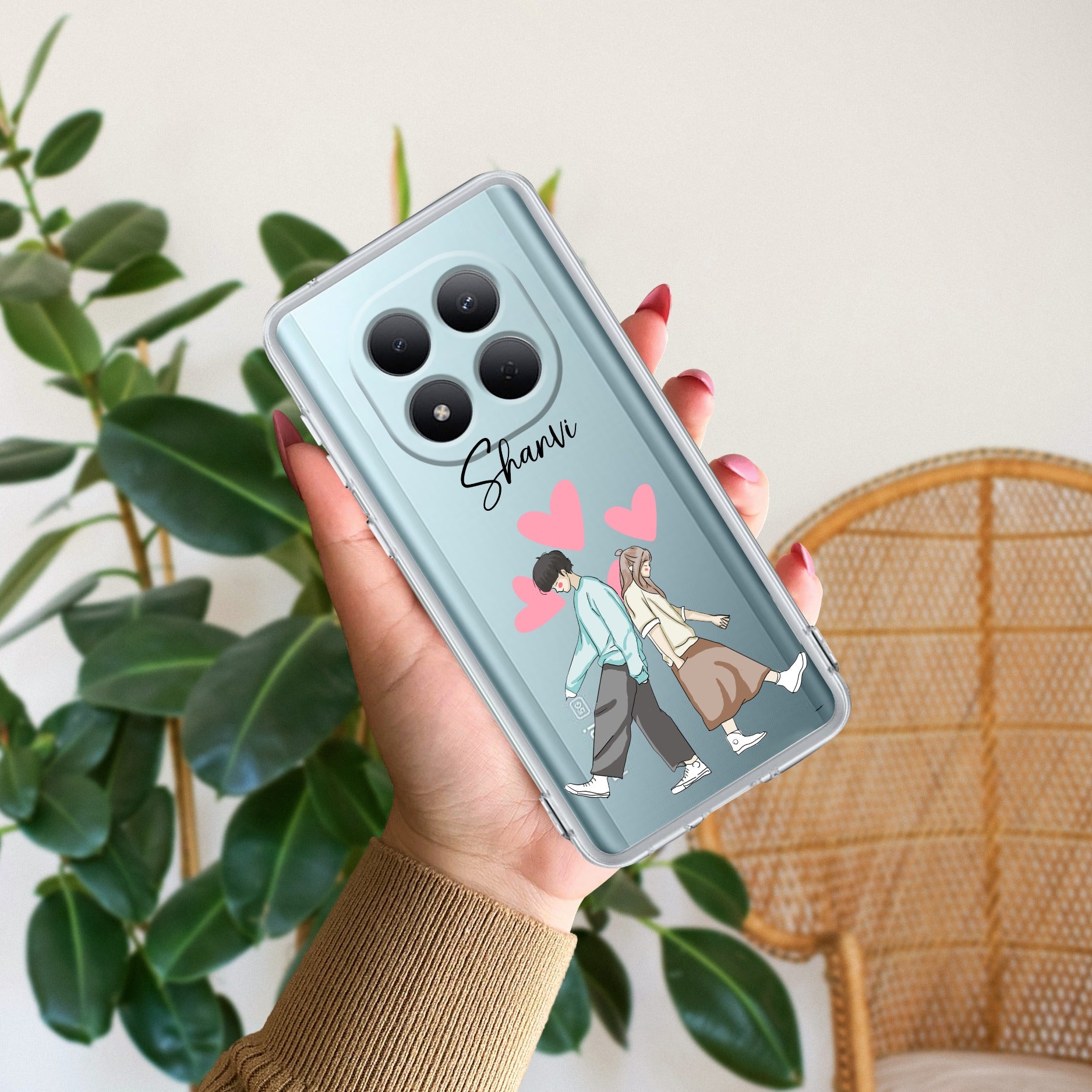 Love Couple Customize Transparent Silicon Case For Redmi/Xiaomi
