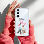 Love Couple Customize Transparent Silicon Case For Samsung Galaxy A36 5G