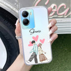 Love Couple Customize Transparent Silicon Case For Vivo T2x 5G