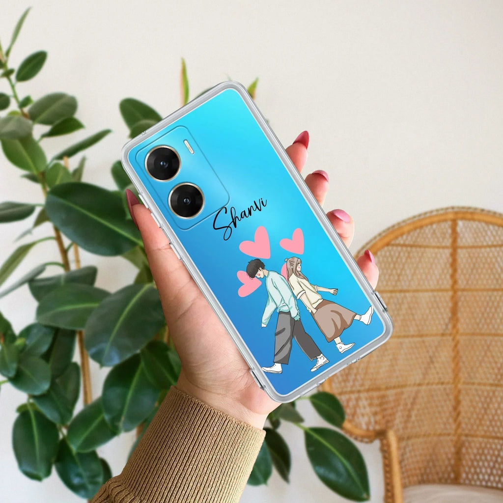 Love Couple Customize Transparent Silicon Case For Vivo T3 5G