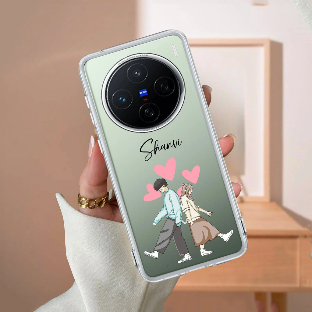 Love Couple Customize Transparent Silicon Case For Vivo T3 Pro 5G