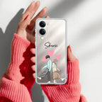 Love Couple Customize Transparent Silicon Case For Vivo Y19 5G