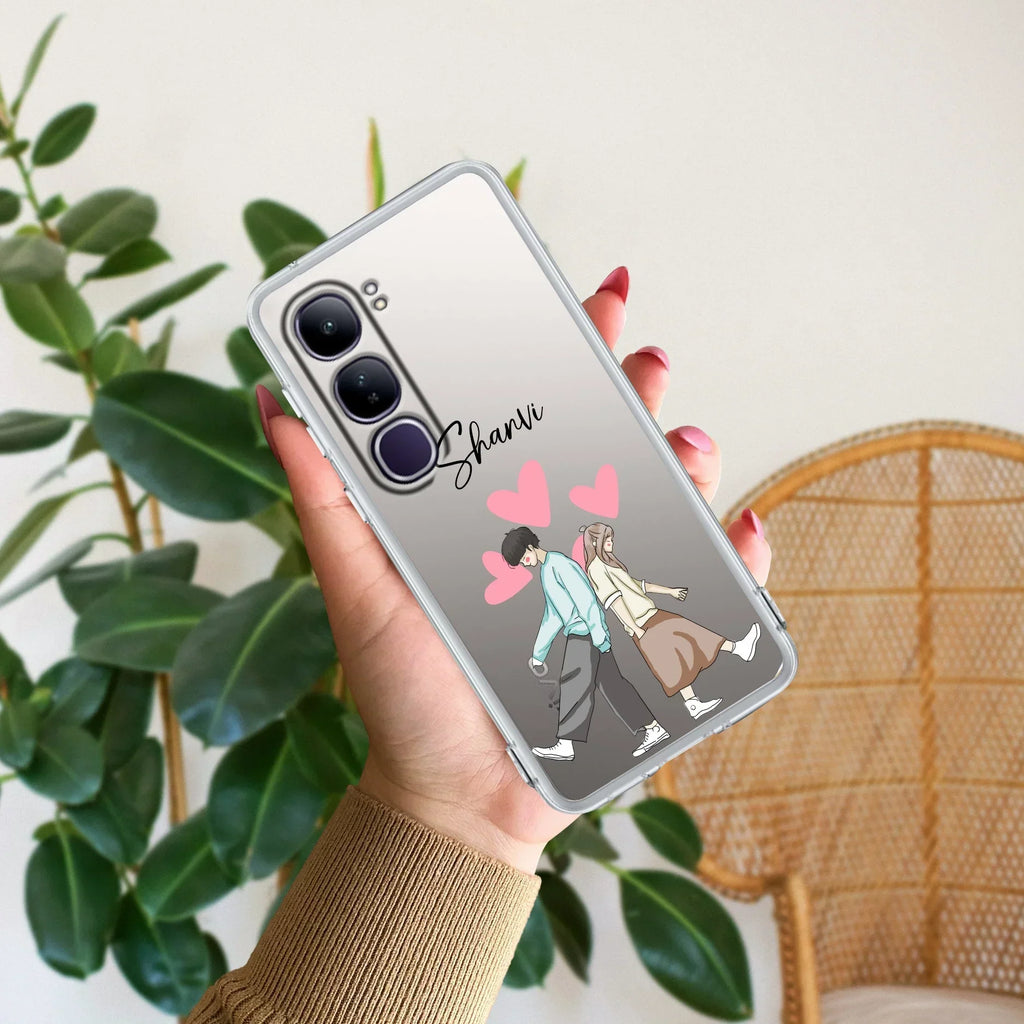 Love Couple Customize Anti Yellow Case For Vivo Y300 5G
