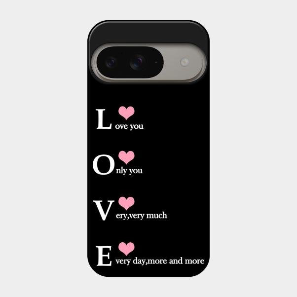 Love Glass Case Cover For Google Pixel 9 5G
