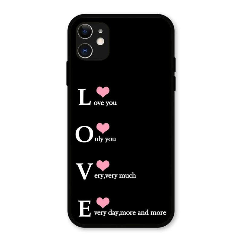 Love Glass Case Cover For iPhone 11