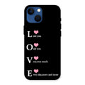 Love Glass Case Cover For iPhone 13 mini