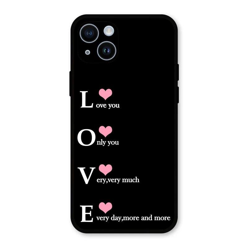 Love Glass Case Cover For iPhone 14