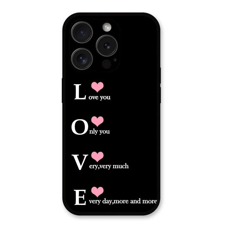 Love Glass Case Cover For iPhone 15 Pro Max