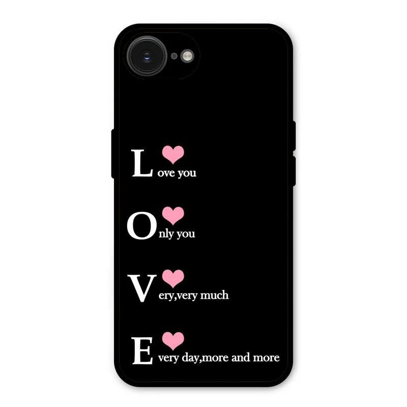 Love Glass Case Cover For iPhone 16e