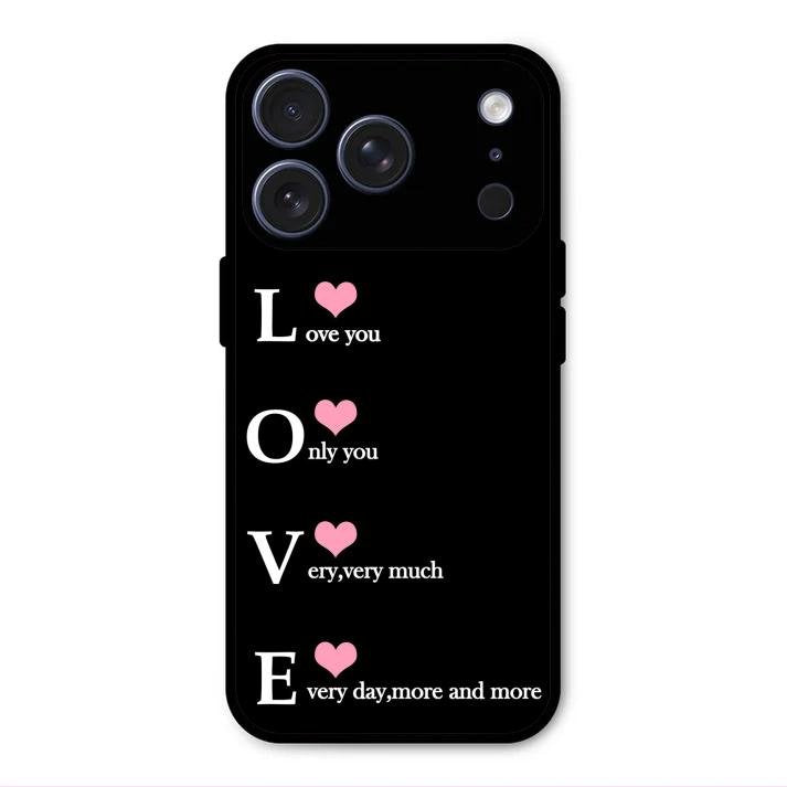 Love Glass Case Cover For iPhone 17 Pro