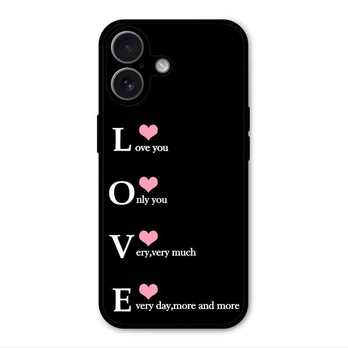Love Glass Case Cover For iPhone 17