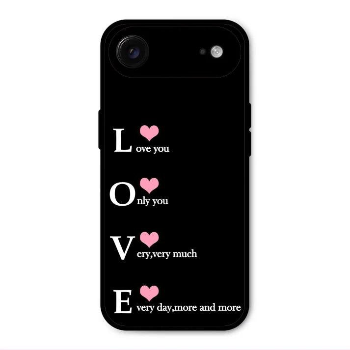 Love Glass Case Cover For iPhone Air
