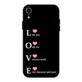 Love Glass Case Cover For iPhone XR