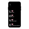 Love Glass Case Cover For iPhone XS Max