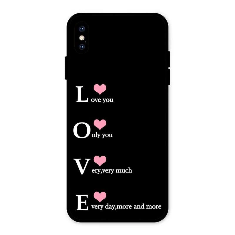 Love Glass Case Cover For iPhone XS Max