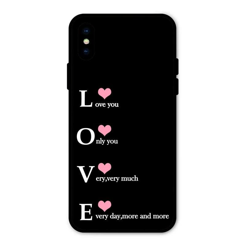 Love Glass Case Cover For iPhone XS