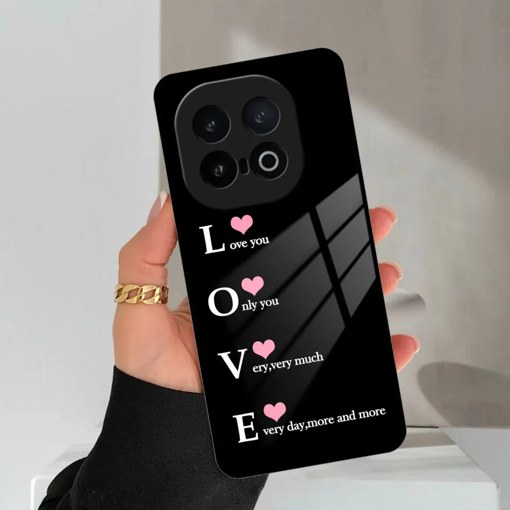 Love Glass Case Cover For iQOO - ShopOnCliQ