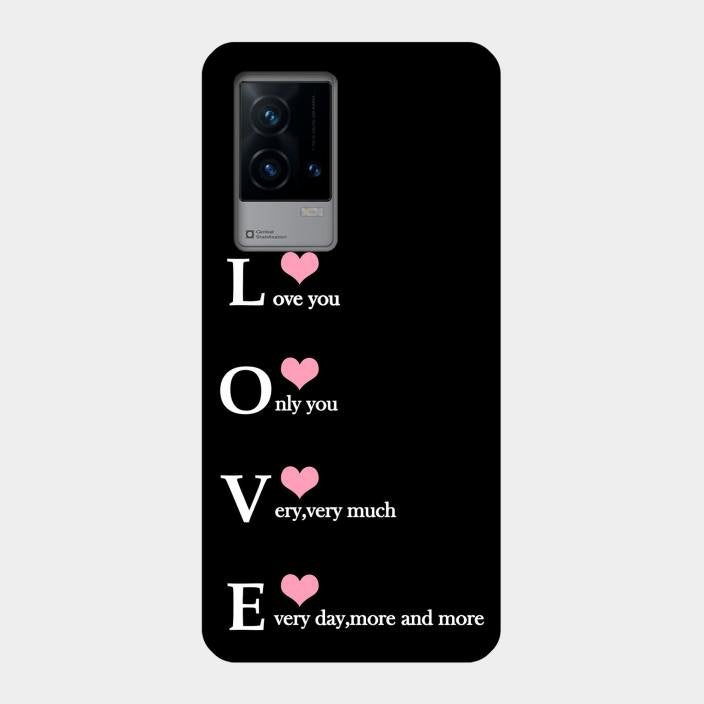 Love Glass Case Cover For Iqoo 9 5G